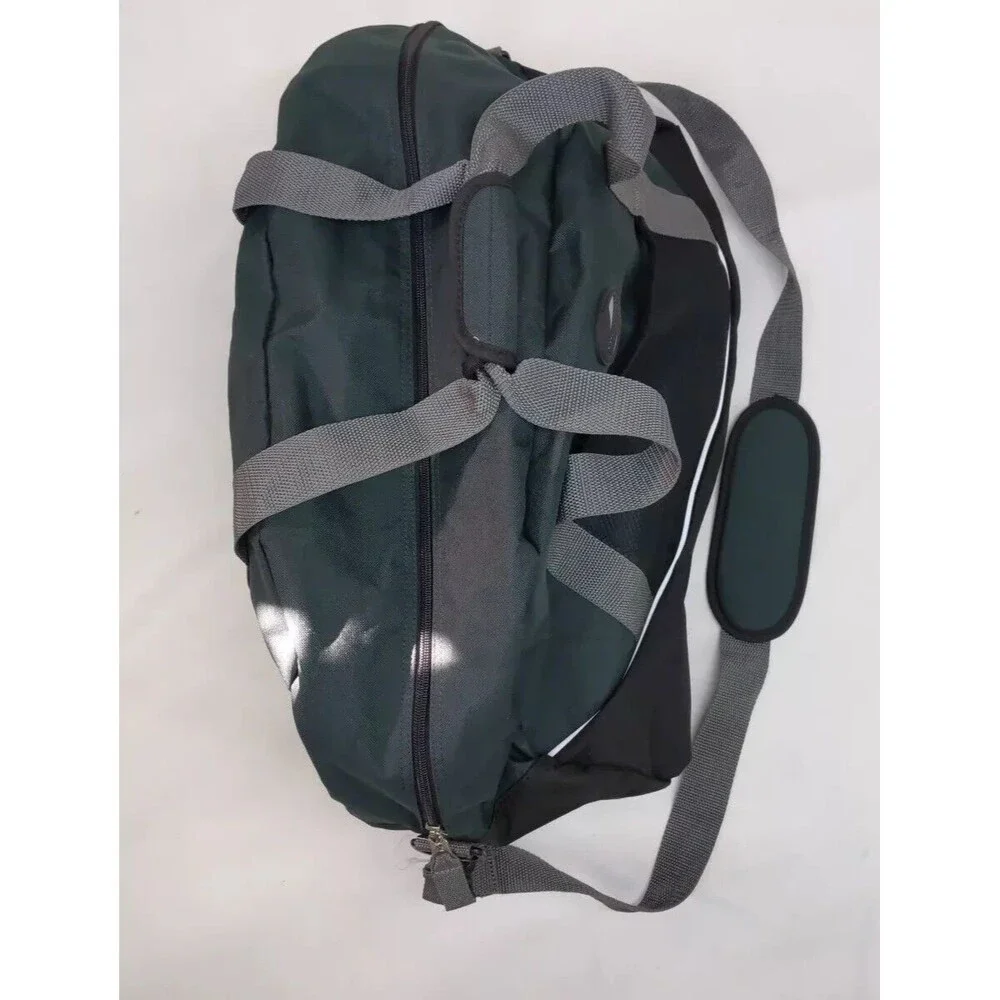 Set of 3 American Tourister Duffle Bags Black/Green Water-Resistant 21